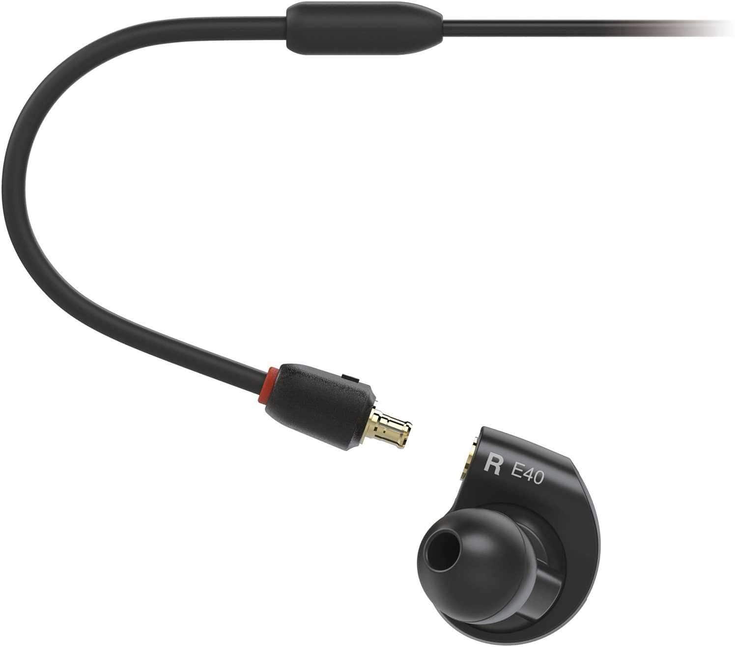 Immerse in Music with Audio Technica ATH-E40 In-ear Monitor Headphones