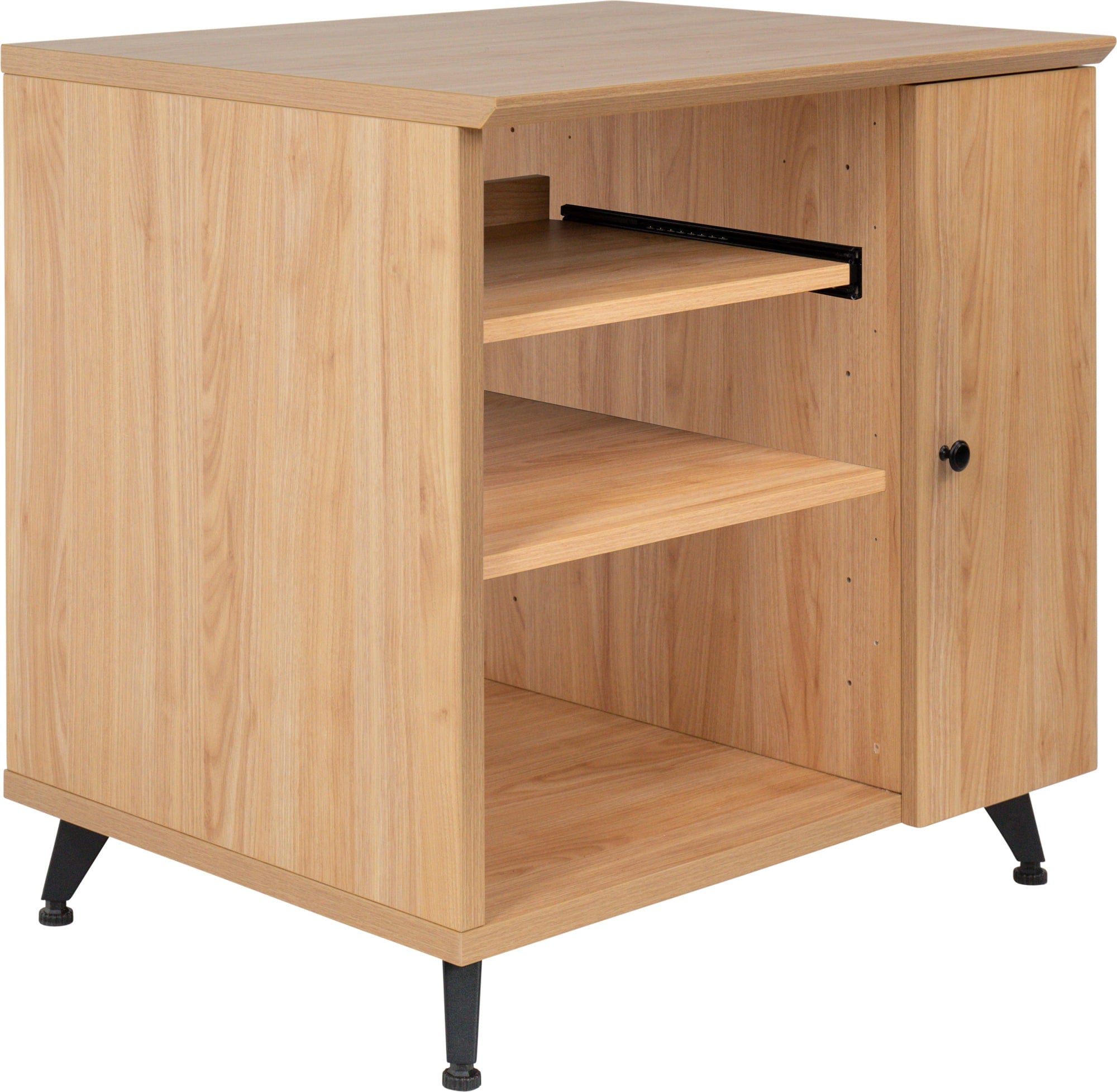 Gator Elite Maple Furniture Rolling Rack Sidecar for Studio Equipment