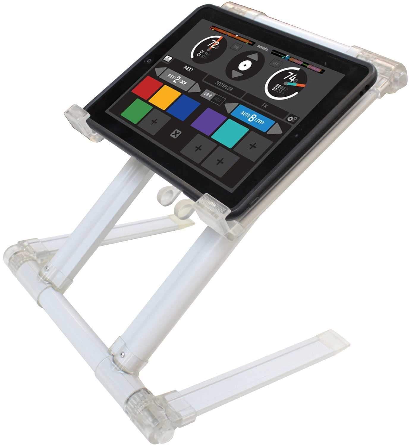 Odyssey White 360° Rotating DJ Laptop & Tablet Stand - The Ultimate Flexibility