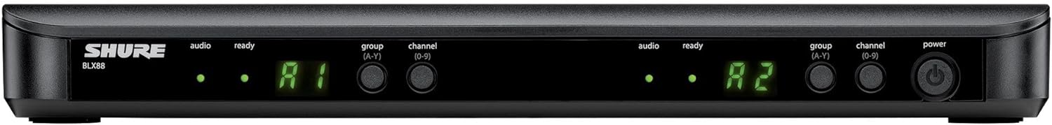 Shure BLX88 Dual Wireless Receiver - H11 Band: Unbeatable Performance for Your Wireless System