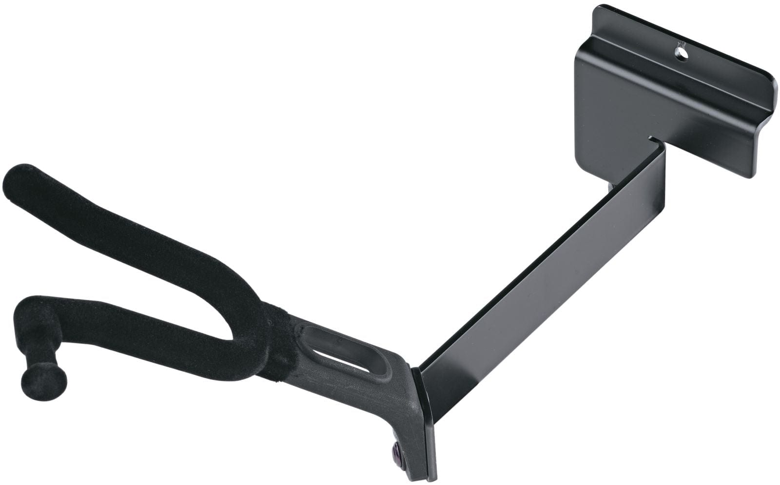 K&M 44215.000.55 Black Violin Holder for Slatwall Mount - Protect & Secure Your Violin