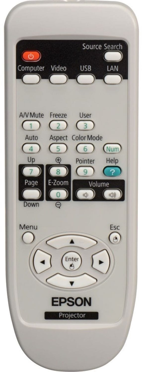 EPSON 1519442: The Ultimate Replacement Remote for PowerLite & Brightlink Projectors