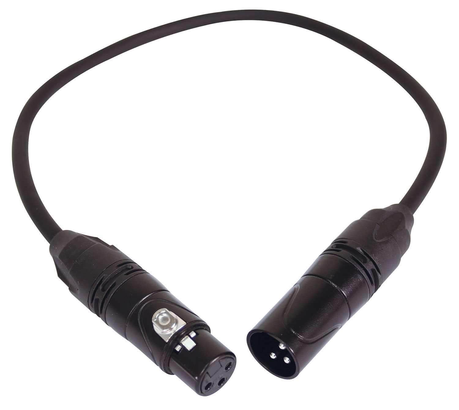 Solena Professional 1.5ft 3-Pin DMX Lighting Cable Bundle - 10 Pack