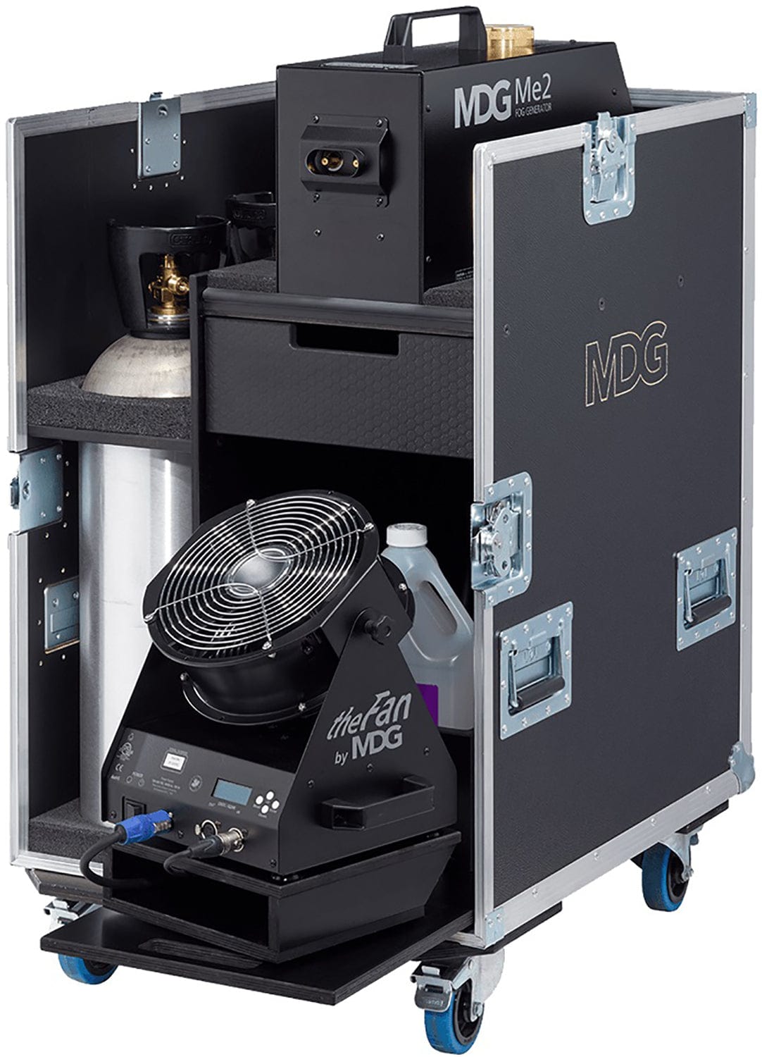 MDG Vertical Flight Case for Me4 or M5 Haze/Fog Generators - Your Ultimate Performance Companion