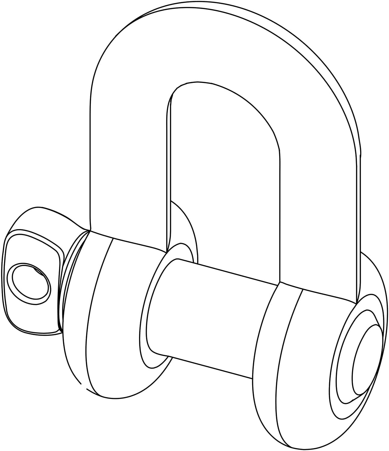 D&B Audiotechnik E6507.000.00 Heavy-Duty Audio Equipment Suspension Shackle - 1 Ton Capacity