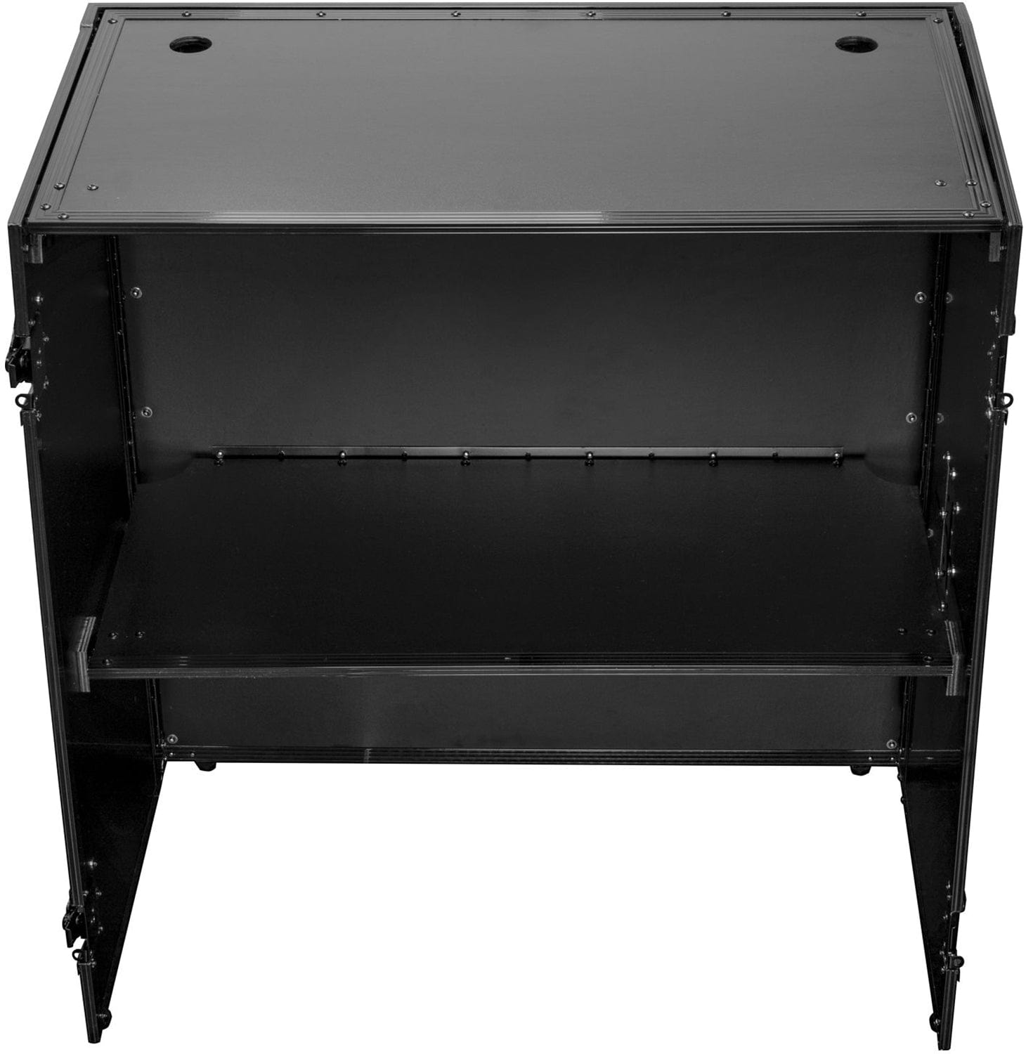 Odyssey Black Two-Tier DJ Fold-out Stand - Ideal for Stunning Performances