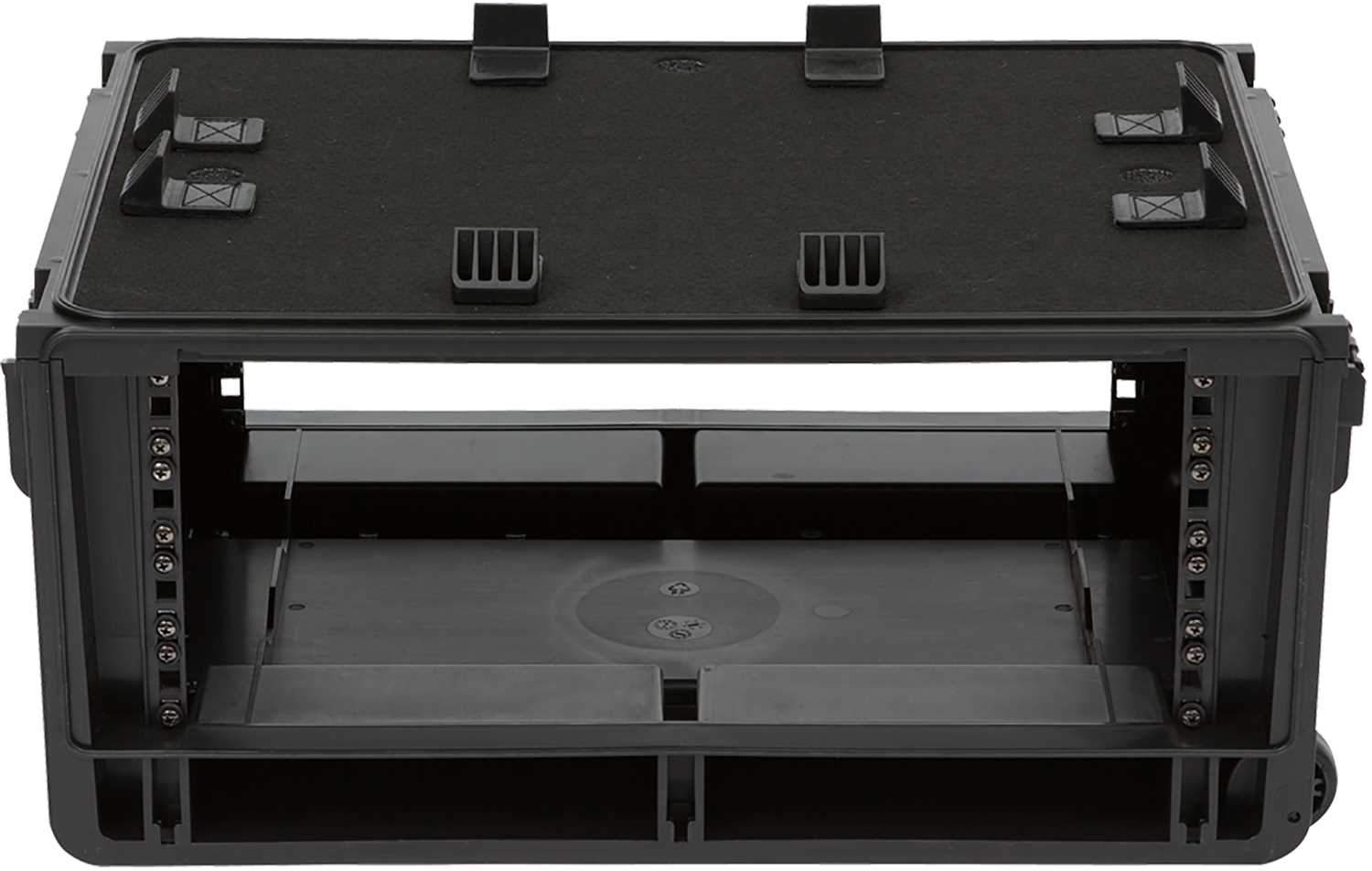SKB 1SKB-iSF4U 4U Rack with Injection Molded Laptop Compartment - The Ultimate Travel Companion for Studio Equipment