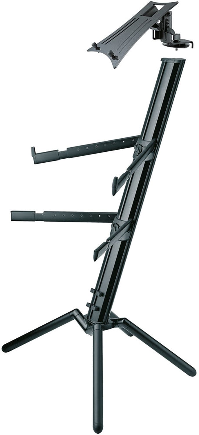 K&M 18863.000.56 Laptop Rest - Ideal for Spider Pro & Baby Spider Pro, Structured Black