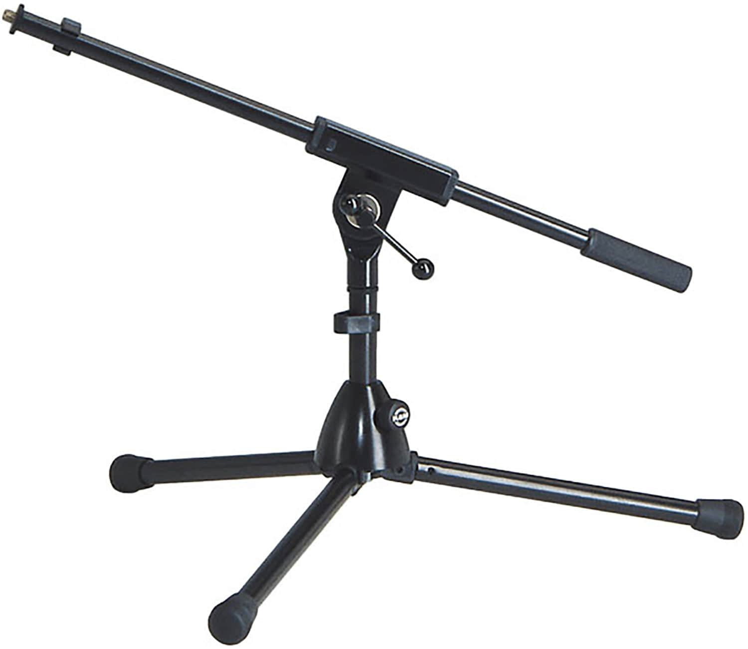 K&M 25910.500.55 Ultra - Low Microphone Stand - 11.024 Inch, Sleek Black