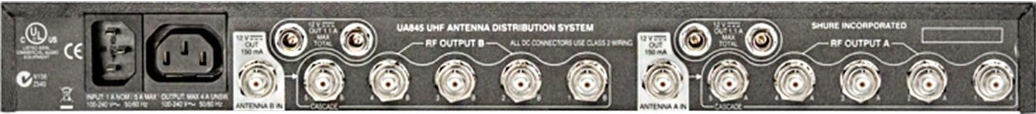 Shure UA845 Wideband UHF 5-Way Antenna & Power Distribution System - Boost Your Wireless Setup