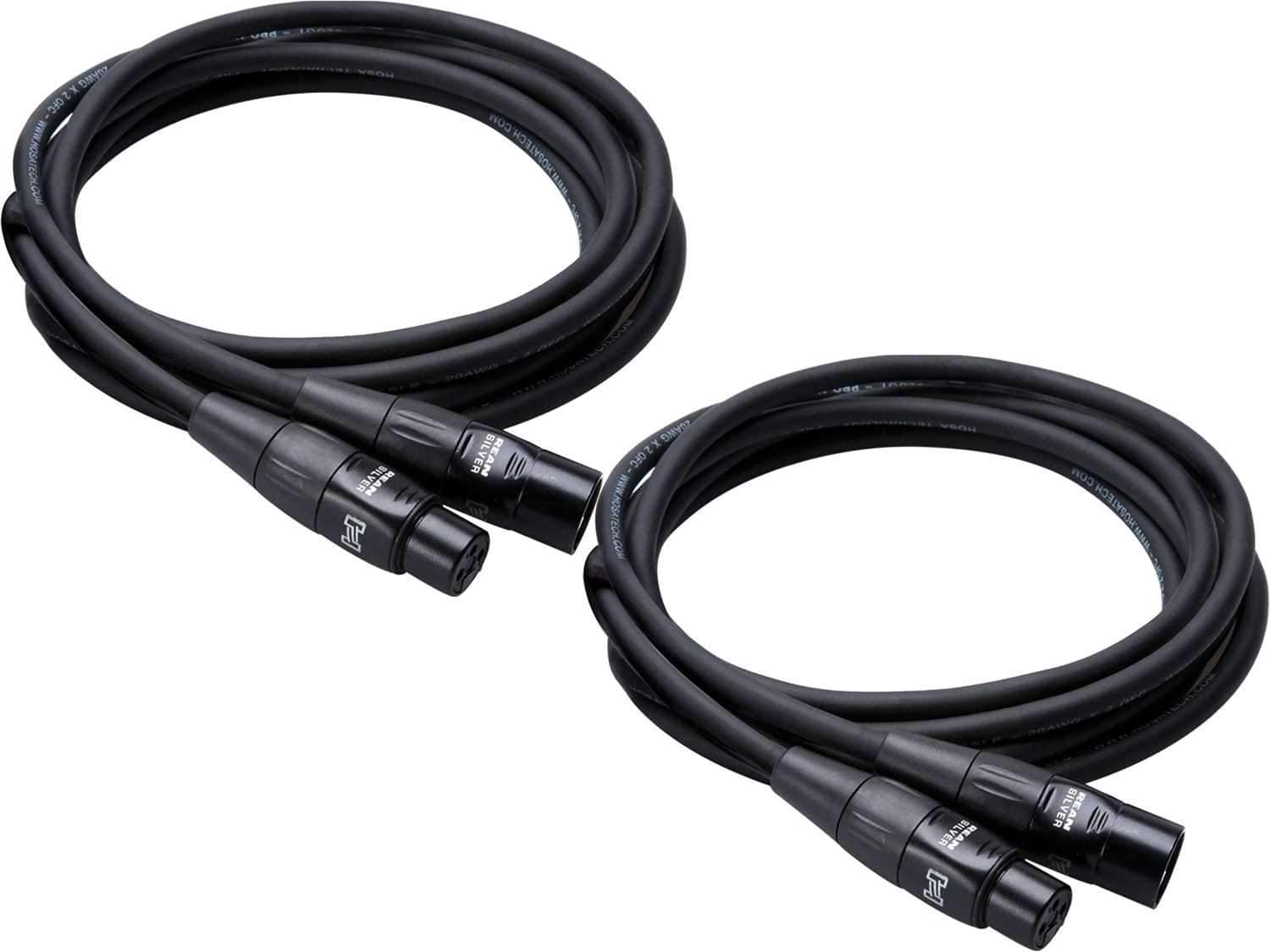 Hosa HMIC-100 100Ft Rean XLR Mic Cable 2-Pack - The Ultimate Mic Cable Bundle for Exceptional Sound