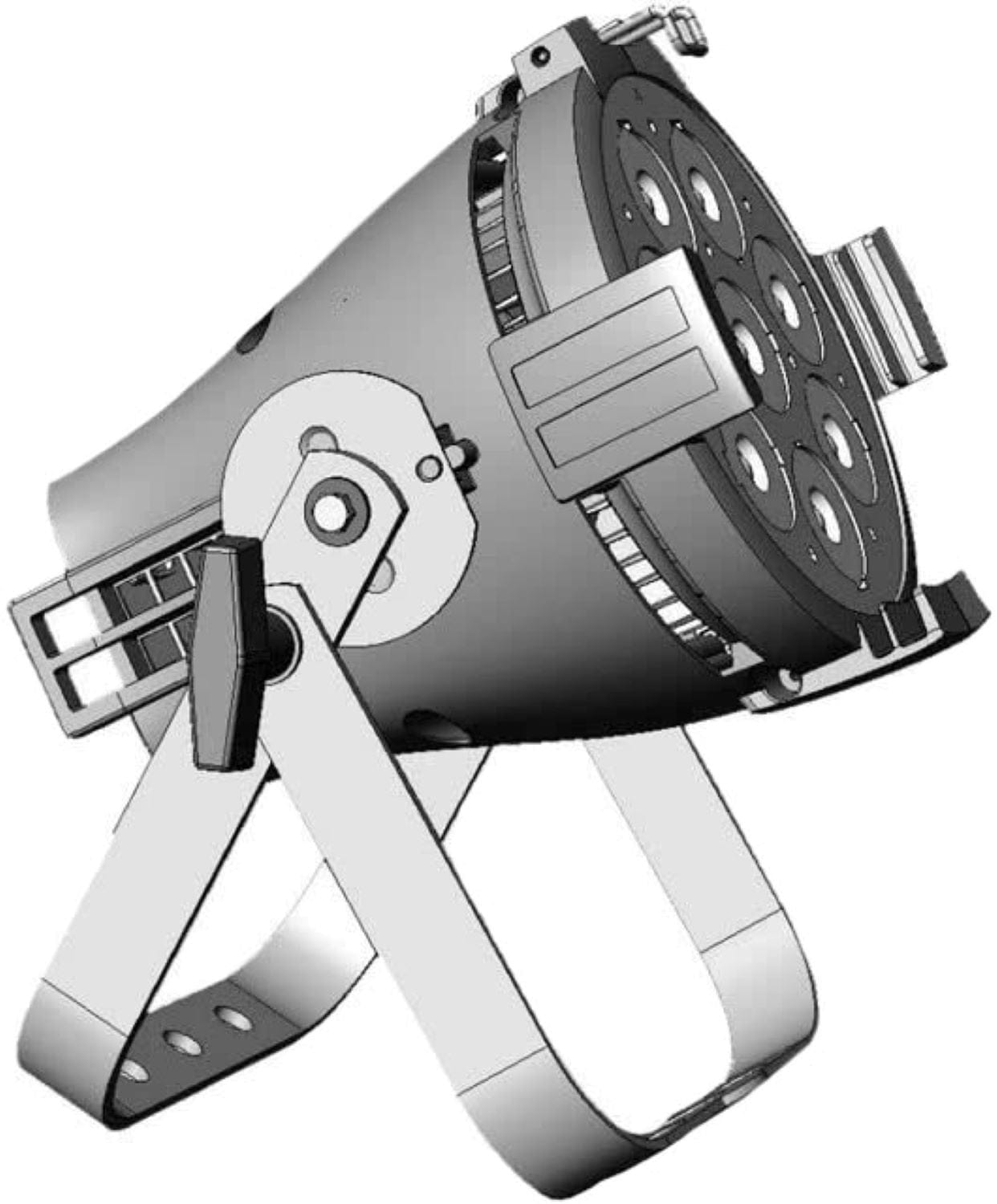 ETC ColorSource PAR Floor Stand Yoke - Sleek and Reliable in Black