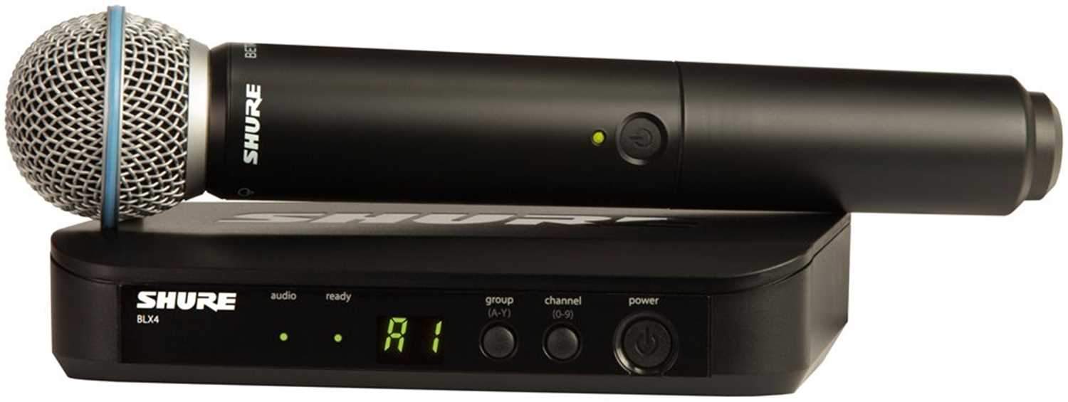 Shure BLX24 Wireless Handheld Mic System with Beta58 - H9: Own the Stage with Ease